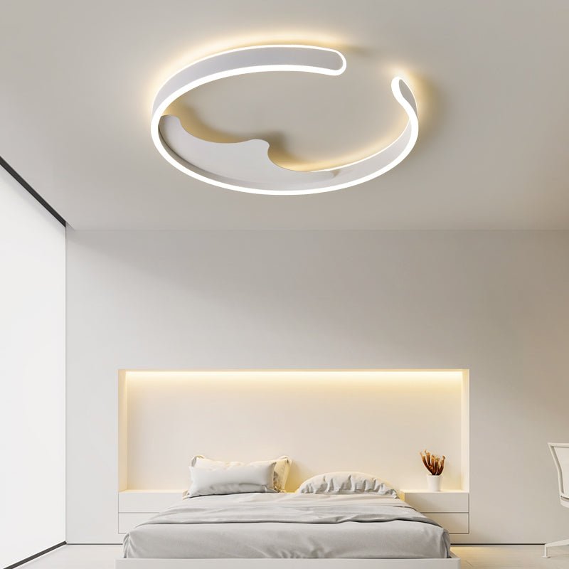 Modern LED Chandelier in the Shape of Ring for Bedroom, Living Room