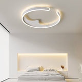 Modern LED Chandelier in the Shape of Ring for Bedroom, Living Room