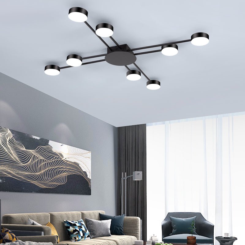 Round LED Ceiling Chandelier for Living Room, Bedroom, Dining Room