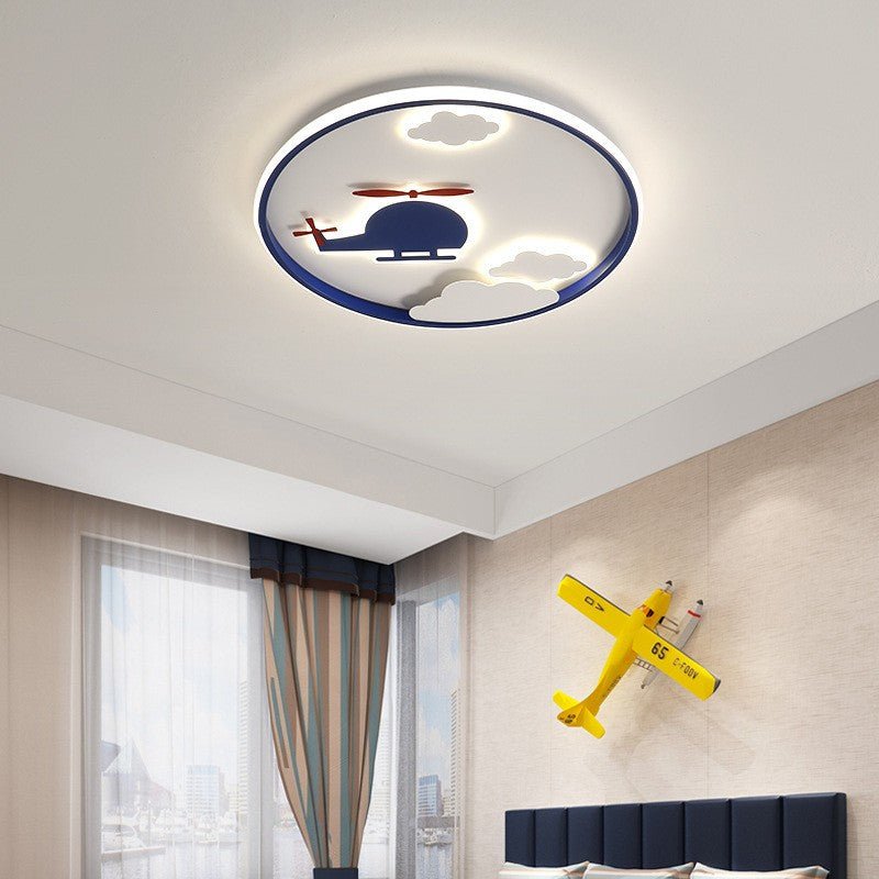 Decorative LED Ceiling Helicopter Lamp for Kids Room, Bedroom, Living Room