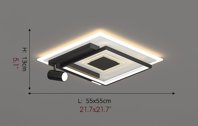 Nordic Square LED Ceiling Light  for Living Room, Dining Room