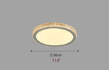 Round Crystal LED Ceiling Light For Bedroom, Living Room, Dining Room