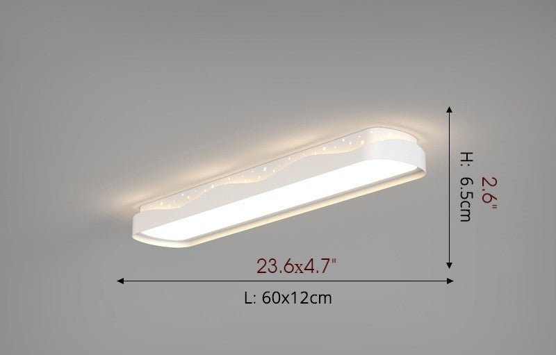 Modern Rectangle LED Ceiling Lamp for Corridor, Bedroom, Kitchen