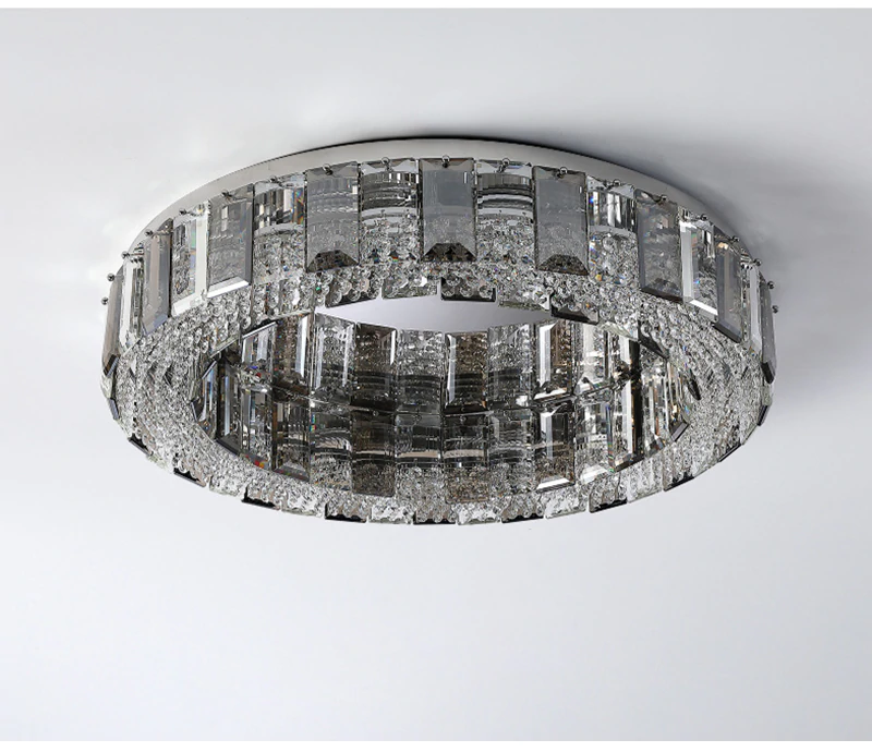 Loano | Modern Gorgeous Drum Ceiling Crystal Chandelier