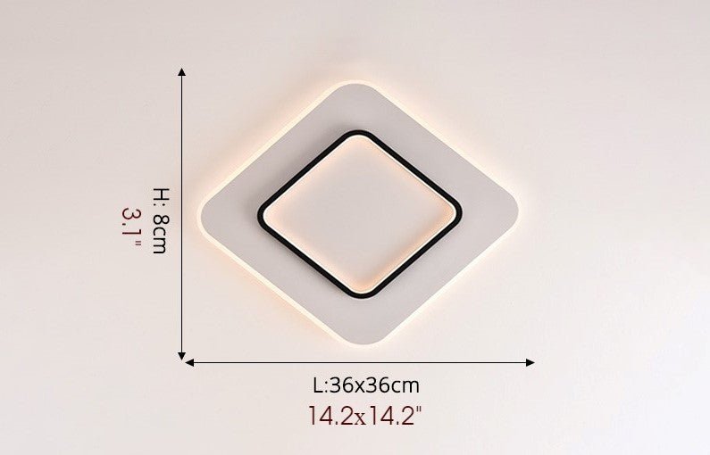 Square LED Celling Light for Living Room, Study, Bedroom, Wardrobe