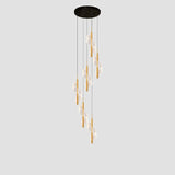 Bonassola | Exceptional Long Spiral LED Pendant Chandelier