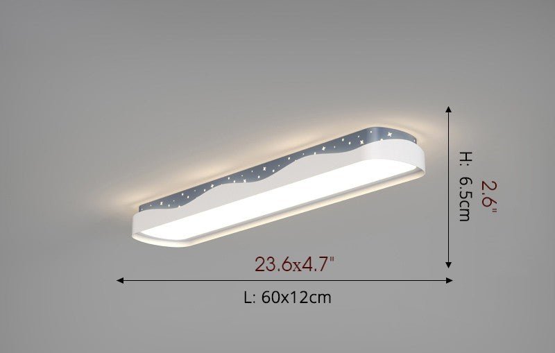 Modern Rectangle LED Ceiling Lamp for Corridor, Bedroom, Kitchen