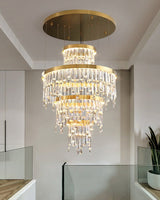 Sospel | Aristocratic Gold Ring Large Crystal Chandelier