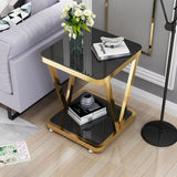 White/Gold/Black Small Modern Nordic Coffee Table For Bedside And Office