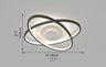 Round LED Ceiling Light For Living Room, Dining Room, Study