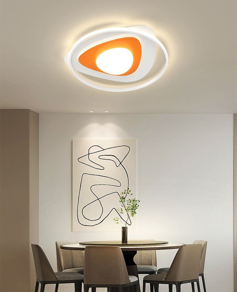 Round Creative Acrylic LED Ceiling Light For Bedroom, Living Room