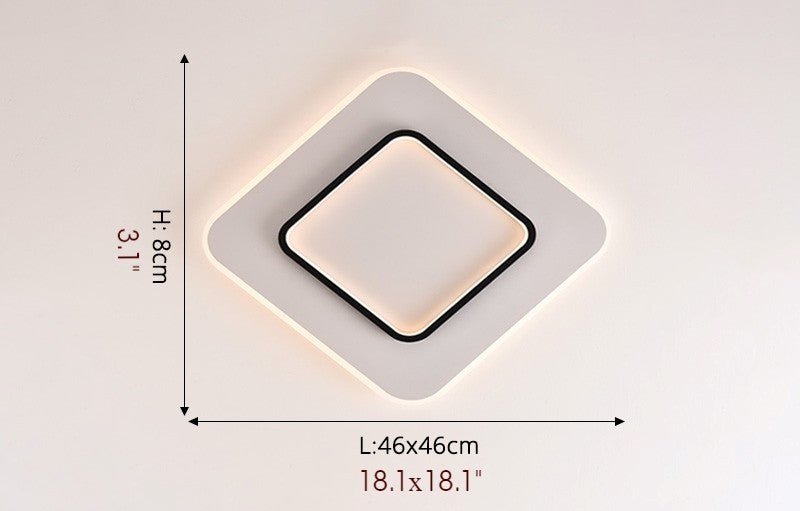 Square LED Celling Light for Living Room, Study, Bedroom, Wardrobe