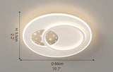 Round Minimalist Acrylic LED Ceiling Light For Living Room, Bedroom