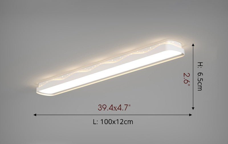 Modern Rectangle LED Ceiling Lamp for Corridor, Bedroom, Kitchen