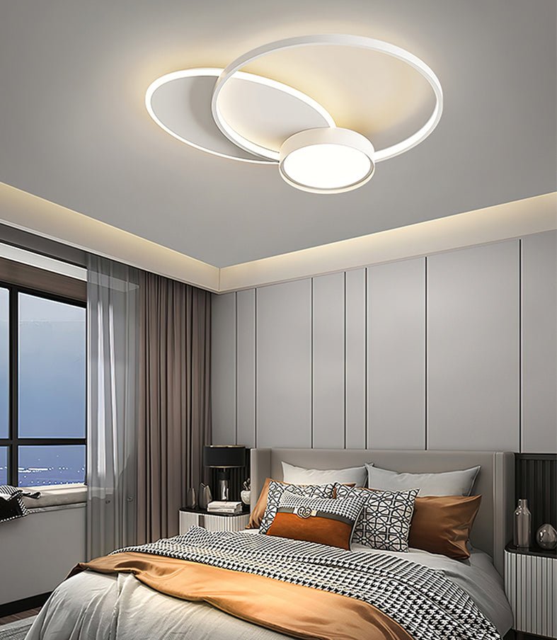 Modern Geometric LED Ceiling Light For Bedroom, Living Room, Study