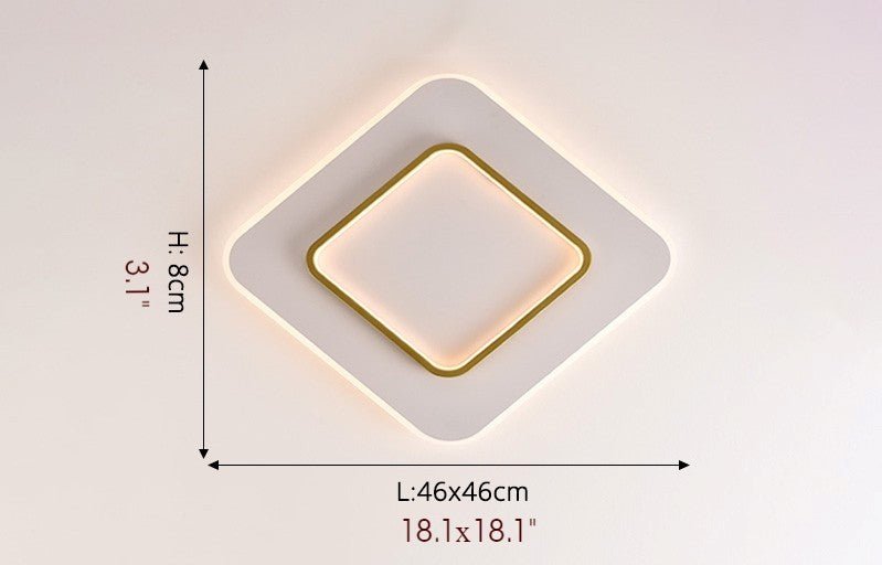 Square LED Celling Light for Living Room, Study, Bedroom, Wardrobe