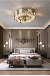 Loano | Modern Gorgeous Drum Ceiling Crystal Chandelier