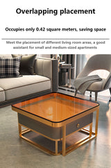 Gold/Black Nordic Coffee Table For Living Room