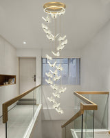 Camogli | Beautiful LED Chandelier with Hanging Butterflies