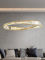 Spiral Glass Crystal Chandelier