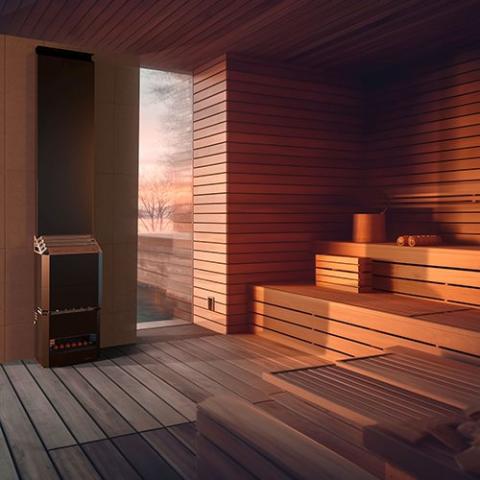 Saunum 6.4kW Electric Sauna Heater w/ Heat Equalizer | AIR 7