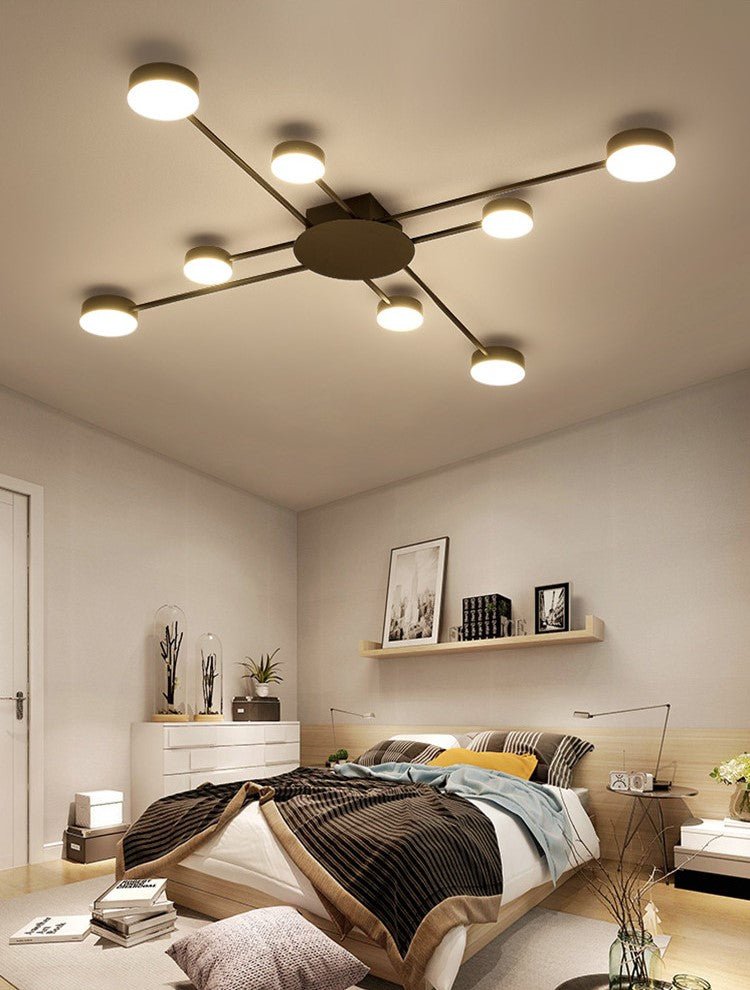 Round LED Ceiling Chandelier for Living Room, Bedroom, Dining Room