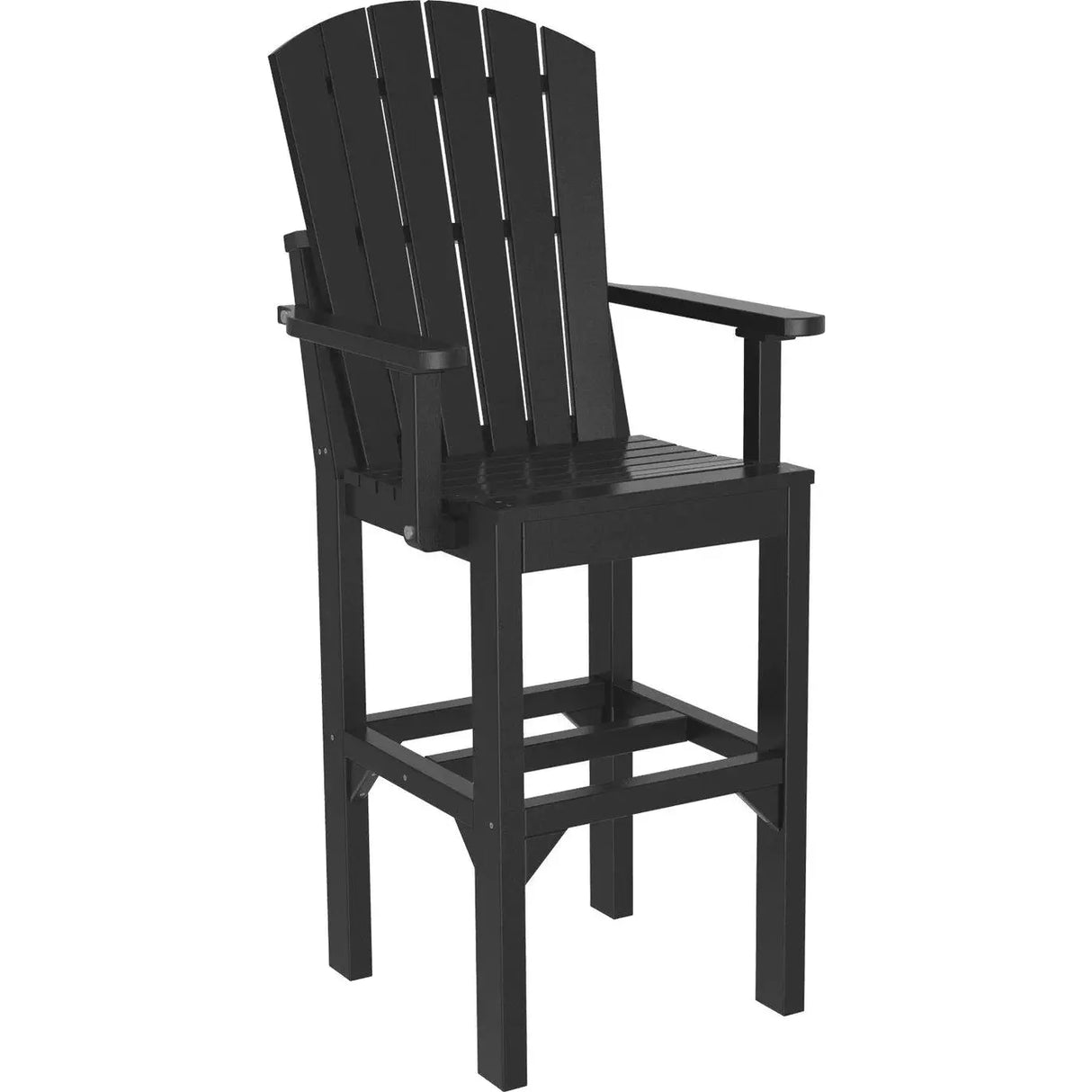 LuxCraft Bar Height Poly Adirondack Arm Chair