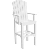 LuxCraft Bar Height Poly Adirondack Arm Chair