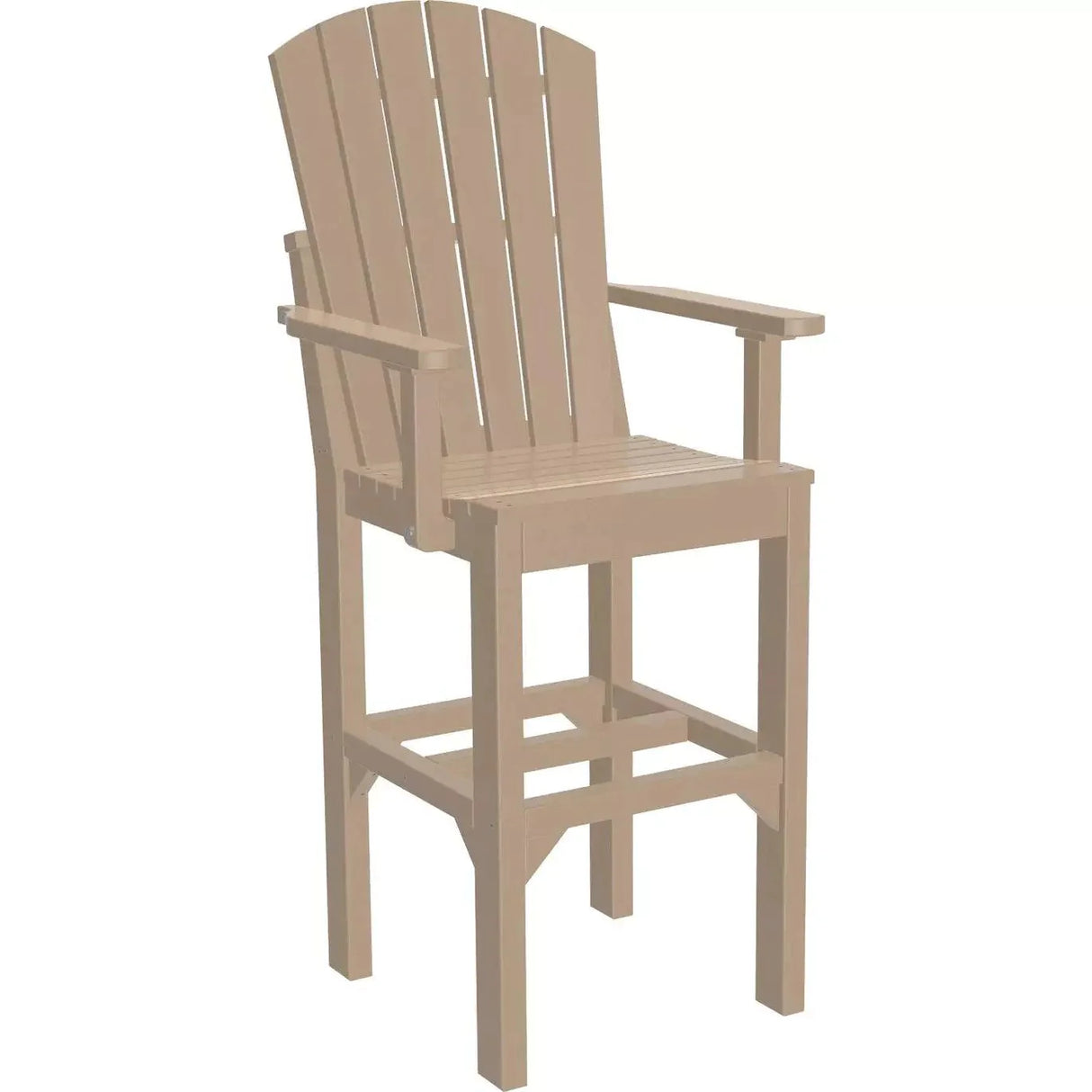 LuxCraft Bar Height Poly Adirondack Arm Chair