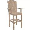 LuxCraft Bar Height Poly Adirondack Arm Chair