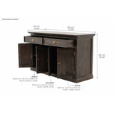 NovaSolo Halifax Mindi Classic Buffet Black Wash B127BW