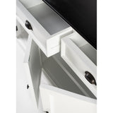 NovaSolo Halifax Contrast Buffet In Classic White & Black B194CT