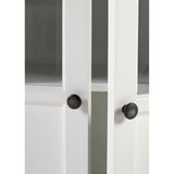 NovaSolo Halifax Contrast Buffet with 6 Glass Doors In Classic White & Black B195CT