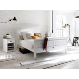 NovaSolo Halifax Queen Size Bed White BQU001