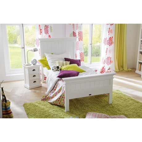 NovaSolo Halifax Twin Size Bed White BSU001