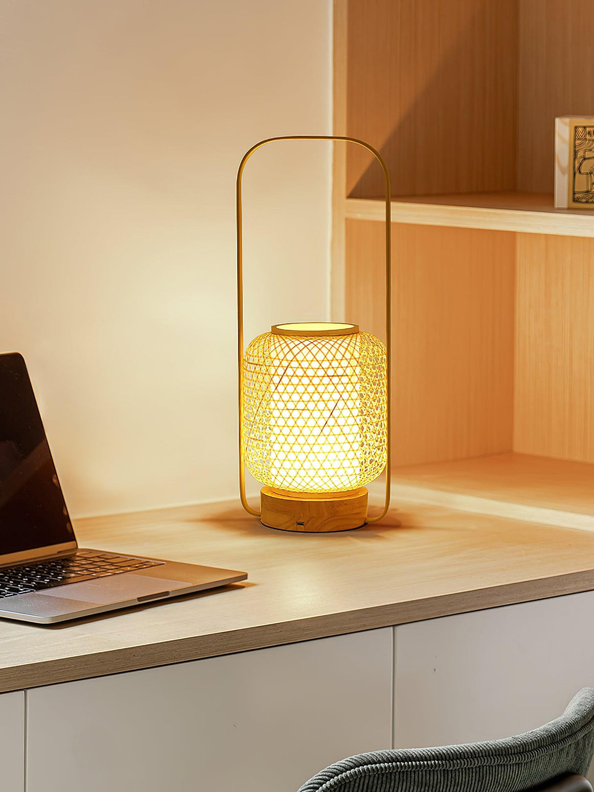 Bamboo Lantern Table Lamp