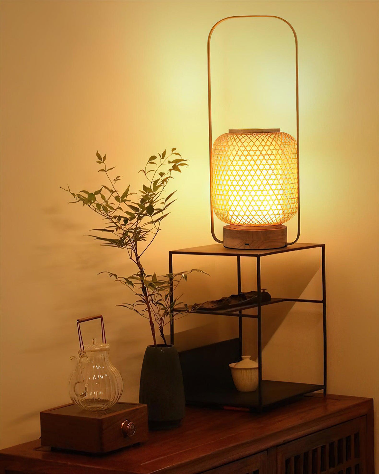 Bamboo Lantern Table Lamp