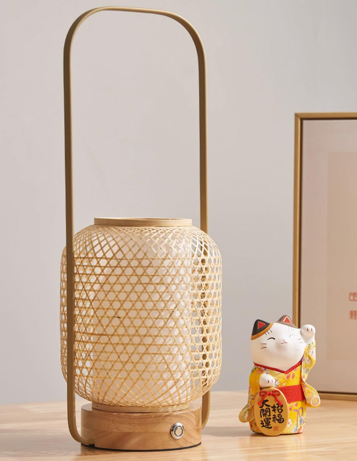 Bamboo Lantern Table Lamp