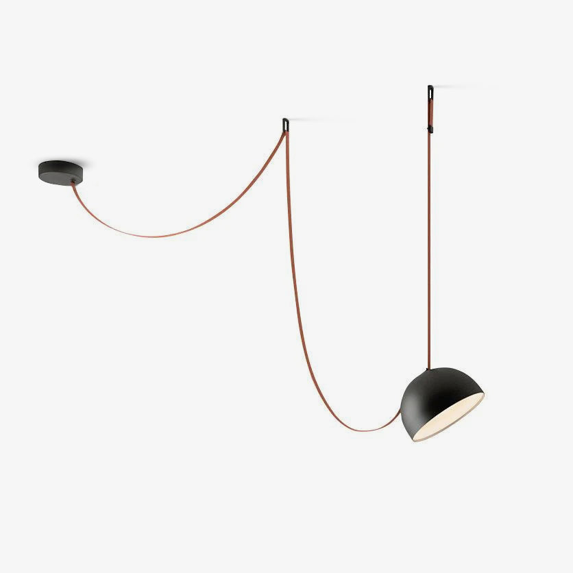 Suede Pendant Light