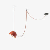 Suede Pendant Light