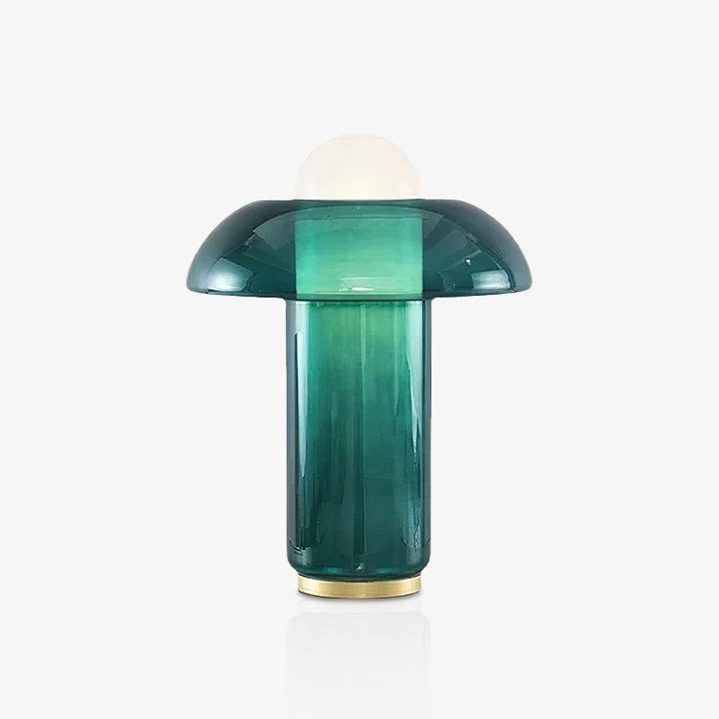 Glass Mushroom Table Lamp