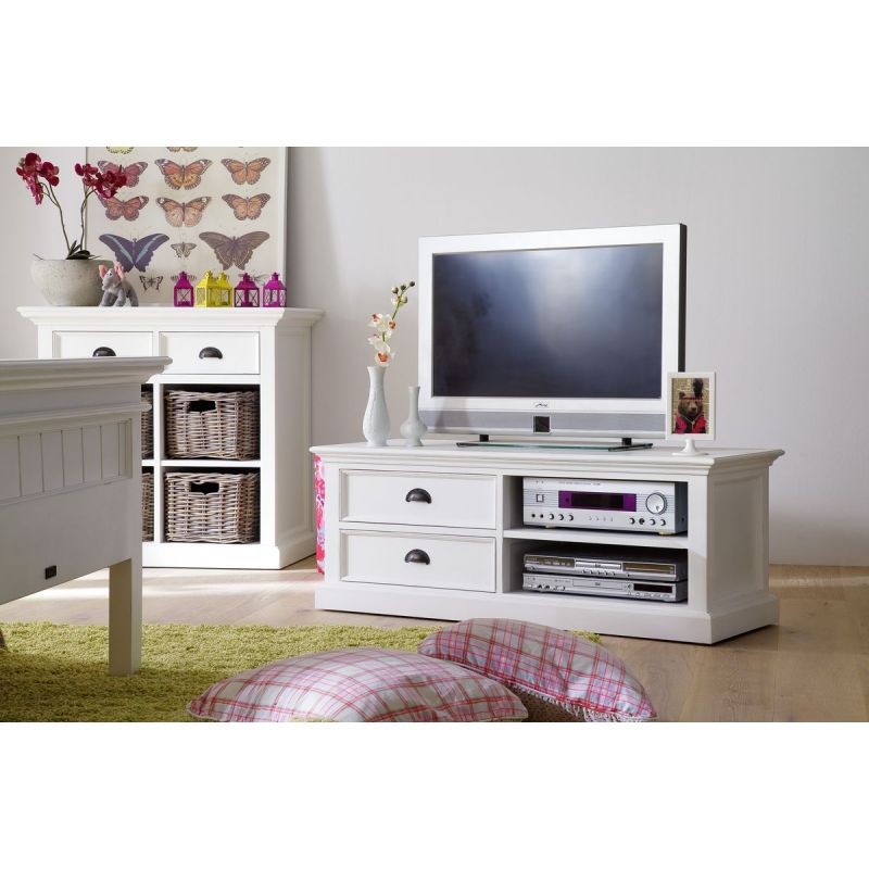 NovaSolo Halifax Medium Entertainment Center White CA592-120