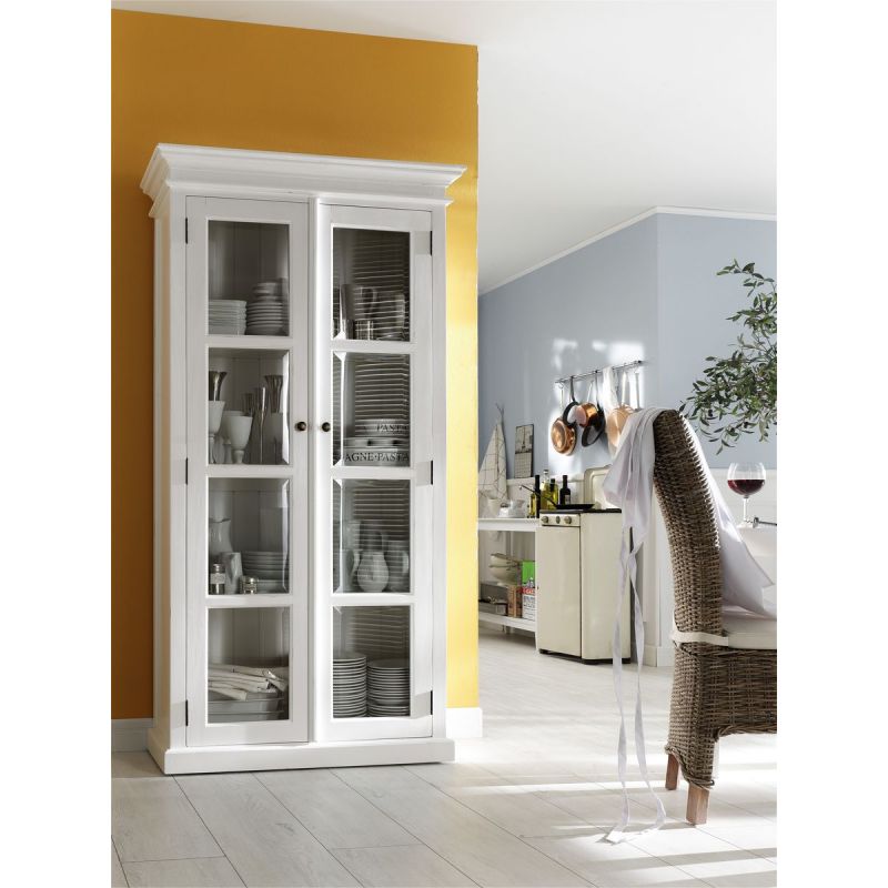 NovaSolo Halifax Double Vitrine White CA595