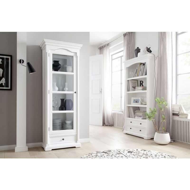 NovaSolo Provence Glass Cabinet White CA606