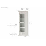 NovaSolo Provence Glass Cabinet White CA606