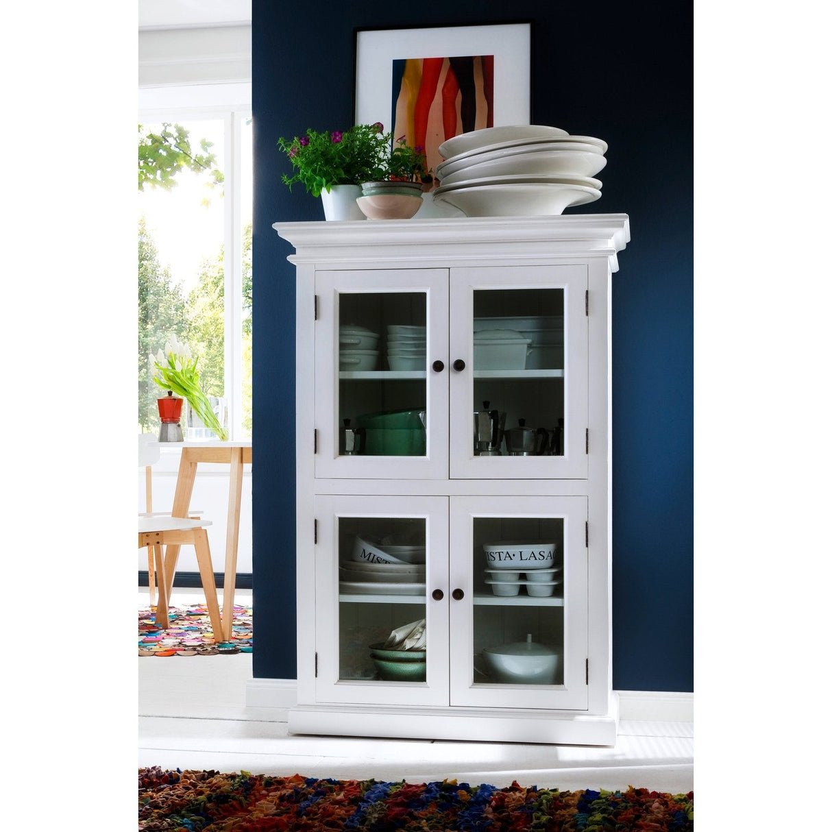 NovaSolo Halifax 2 Level Pantry White CA609