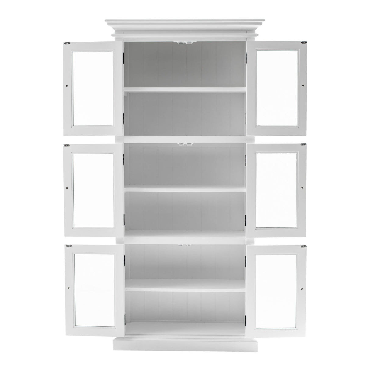 NovaSolo Halifax 3 Level Pantry Storage Cabinet White CA610