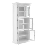 NovaSolo Halifax 3 Level Pantry Storage Cabinet White CA610