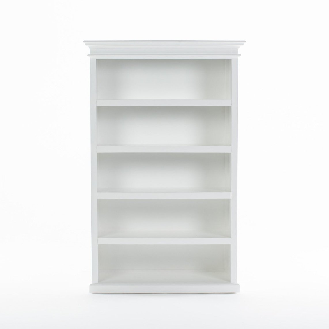 NovaSolo Halifax Bookcase with 5 Shelves in Classic White CA634