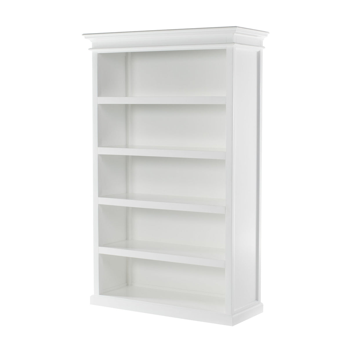 NovaSolo Halifax Bookcase with 5 Shelves in Classic White CA634